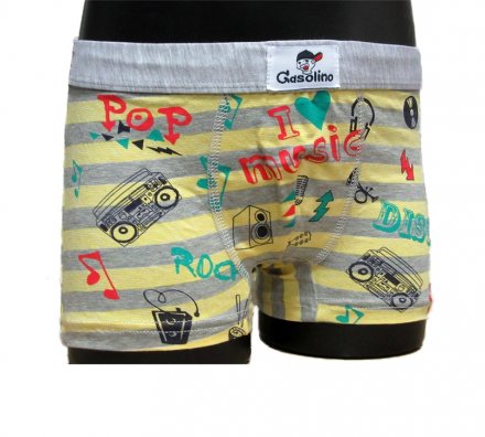 Gasolino boxerky chlapecké music 1623 